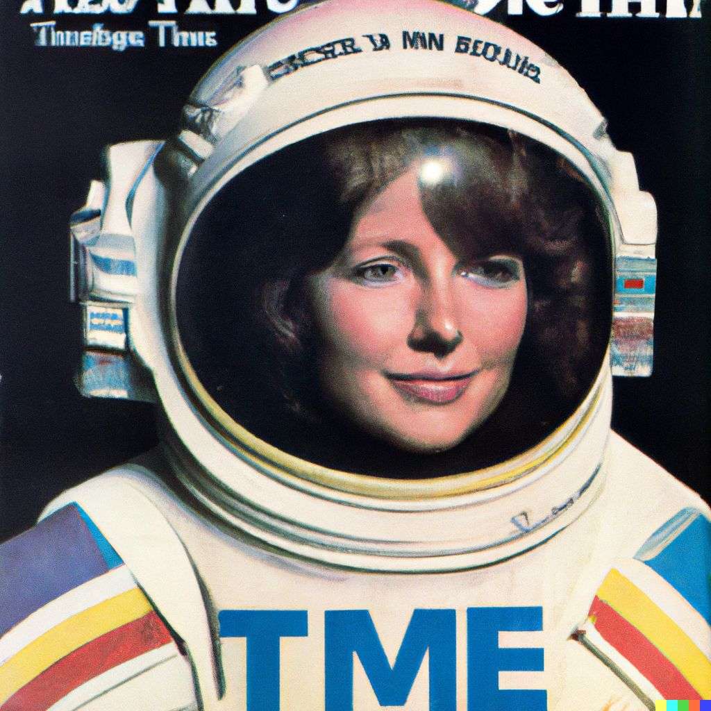 an astronaut, front cover of Time magazine, 1980